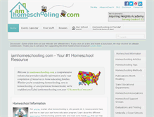 Tablet Screenshot of iamhomeschooling.com
